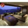مصنع جوانجدونج ميلامين سرير كينج حديث 4 5 نجوم مشروع شقة فندقية مجموعة أثاث غرفة نوم كاملة