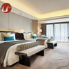 جناح أثاث الفندق الفاخر مجموعة غرفة نوم فندق نسيج معدني مخصص
