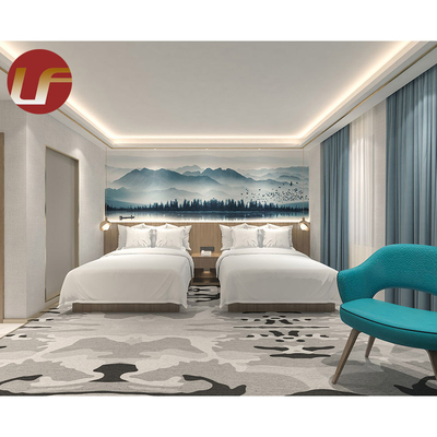 أثاث الفندق المخصص مجموعة أثاث غرفة نوم الفندق الخشبي لغرفة نوم فندق 5 نجوم