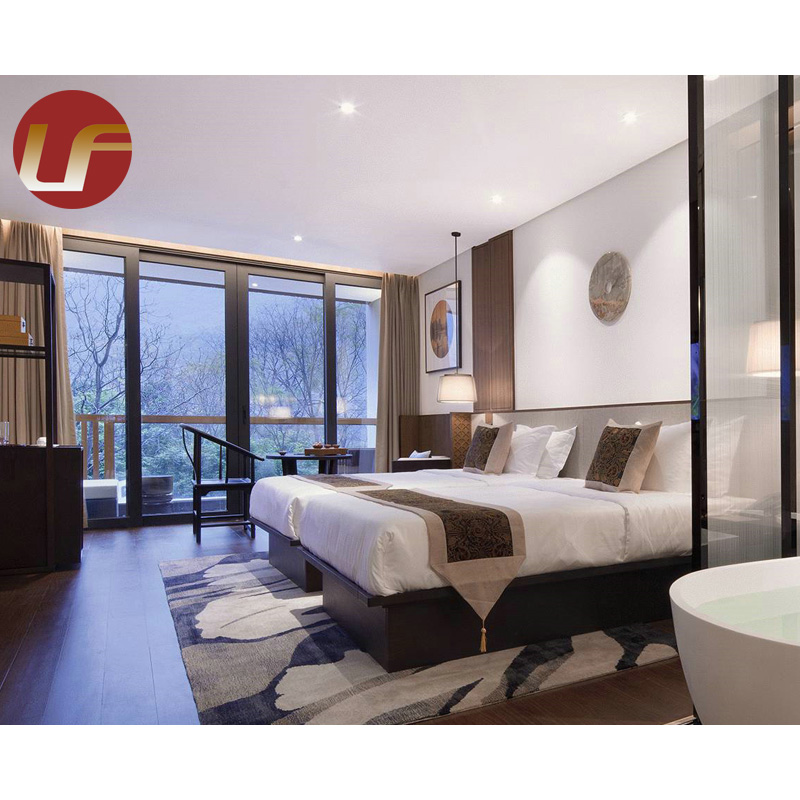 غرفة فندق 5 نجوم حديثة أثاث معياري مجموعات غرف نوم فاخرة لبيت الضيافة
