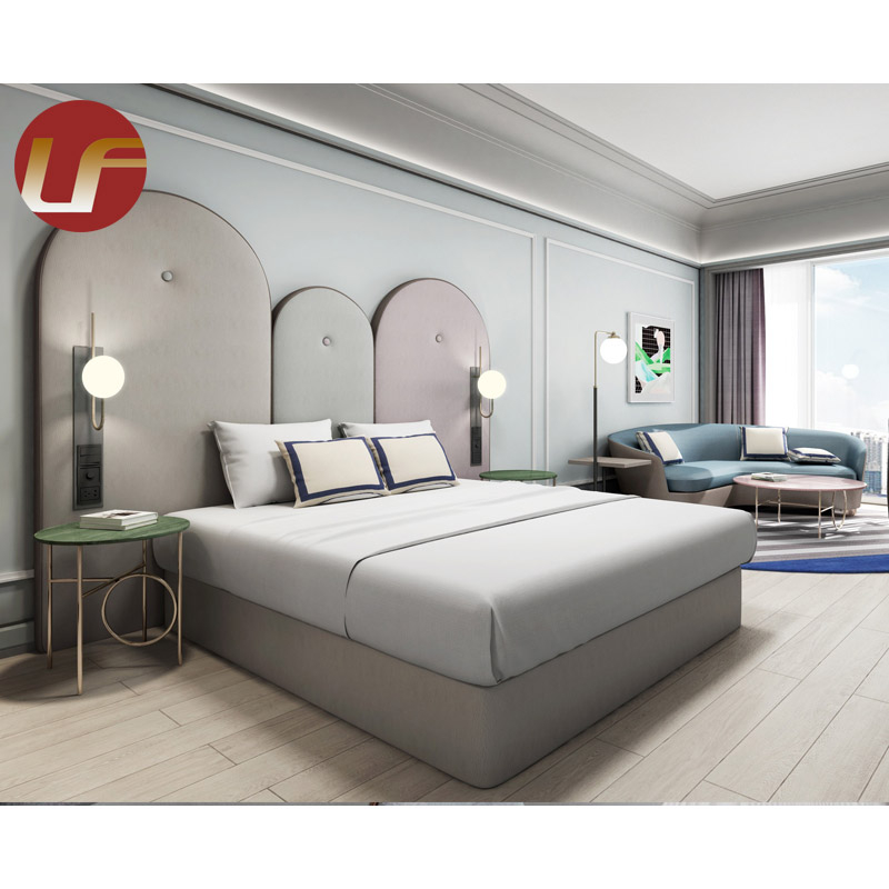 الصين فندق 5 نجوم الصانع بالجملة دبي الحديثة الفاخرة 5 نجوم فندق الملك الحجم أثاث غرفة نوم مجموعة للبيع